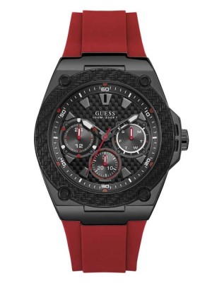 Guess Red and Black Multifunction Men's Watches Red | 2469-SCOTY